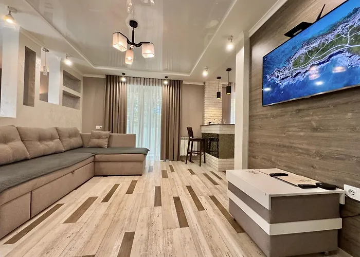 Apartpoltava Розкішна Студія З Кутовою Ванною, 1-Й Будинок Біля Корпусного Парку, Панорамний Балкон